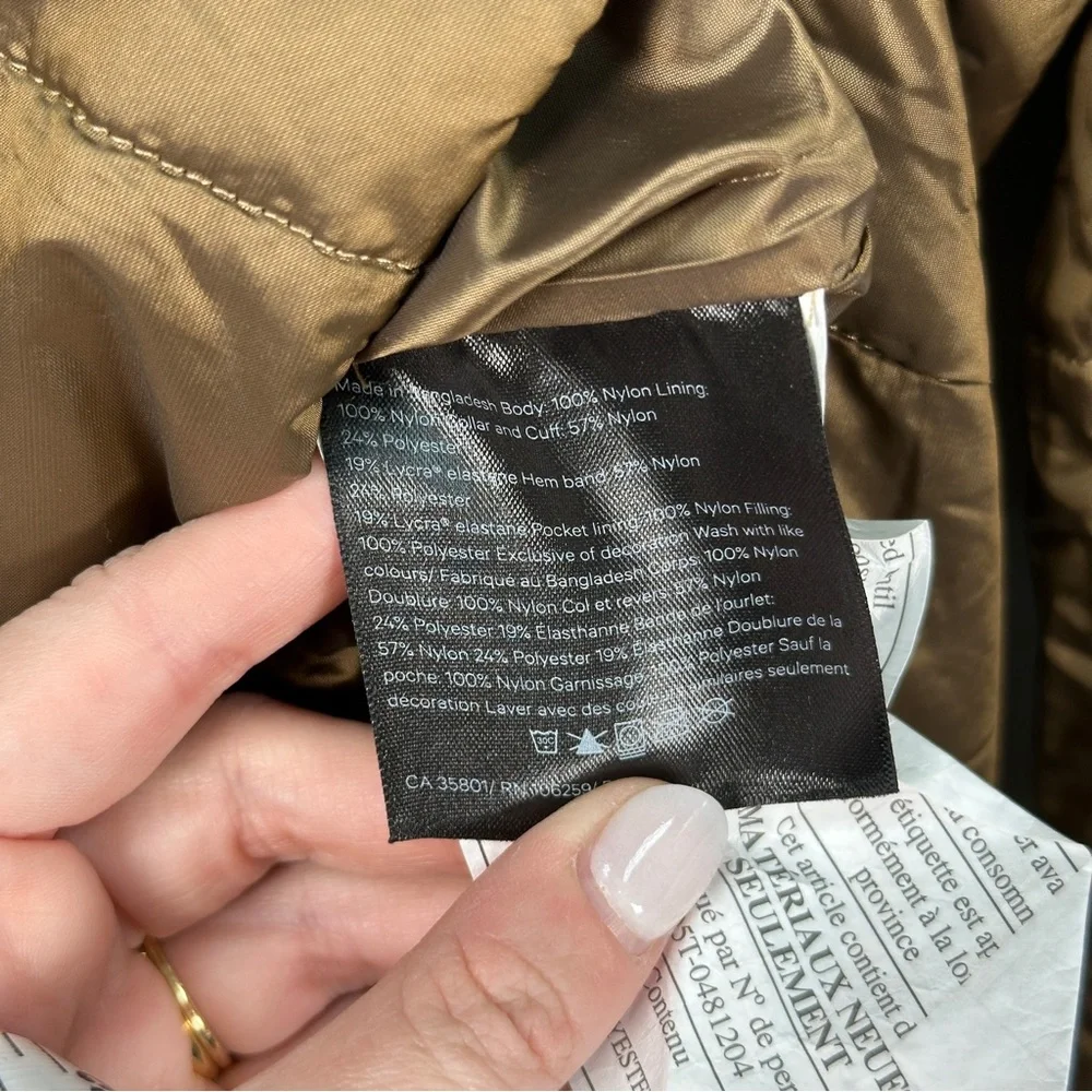 Lululemon Non-Stop Bomber Jacket 4 Frontier Reversible Gold Metallic Coat 2019 - Picture 6 of 6